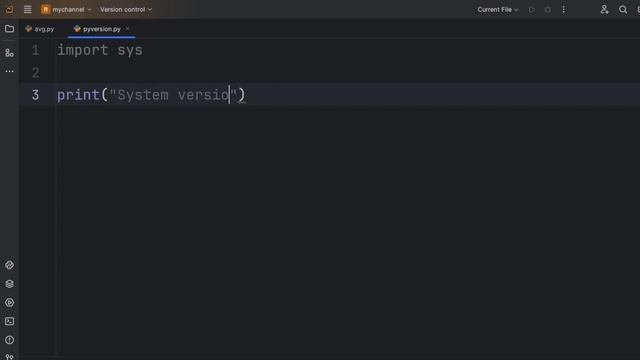 ProblemSolving 3 || Find the Present Version of Python using Program || Pycharm
