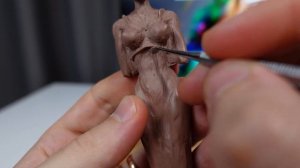 Sculpting isida from clay/Лепка египетской богини Изиды для молда из пластилина