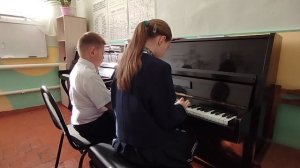 "Вальс снежинок" Т. Максимов, исполняют Тарасов Ярослав и Тарасова Анна