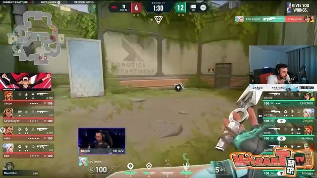 【T1対EDG】EDGの快進撃を見てカンカンの虜になるtarik！【VALORANT】【日本語翻訳】 смотреть онлайн