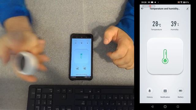Czujnik temperatury i wilgotności TUYA Zigbee - sensor do pracy i sypialni. Steruj ogrzewaniem смотреть онлайн