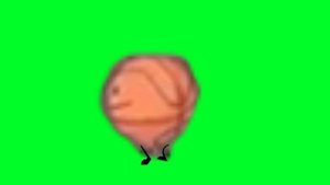 Футаж Баскетбольный мяч бежит