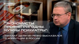 "Экономисты профнепригодны. Нужны психиатры": Михаил Делягин резко высказался о коррупции в России