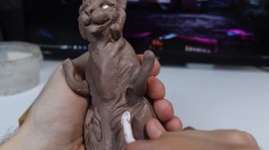 Лепим кота из пластилина/Sculpting a cat, from monster clay