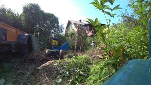 Крутая самоделка для дачи. Измельчитель веток. Часть 2, испытания