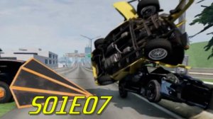 Фильм в BeamNG.drive. Побег от полиции (+ звуковые эффекты) SO1EO7 1 сезон 7 серия