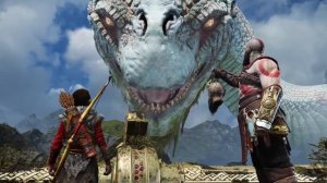 God of war 4 _ разговор с Мировым Змеем. Кратос Атрей. Мимир.