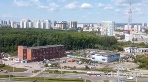 Вид на храм св Андрея Первозванного (Пермь) и окрестности