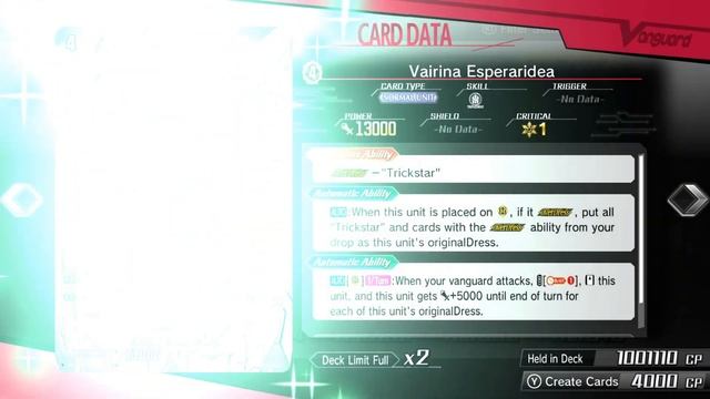 CARDFIGHT!! VANGUARD DEAR DAYS ~Unlocking All Cards With Cheat Engine~