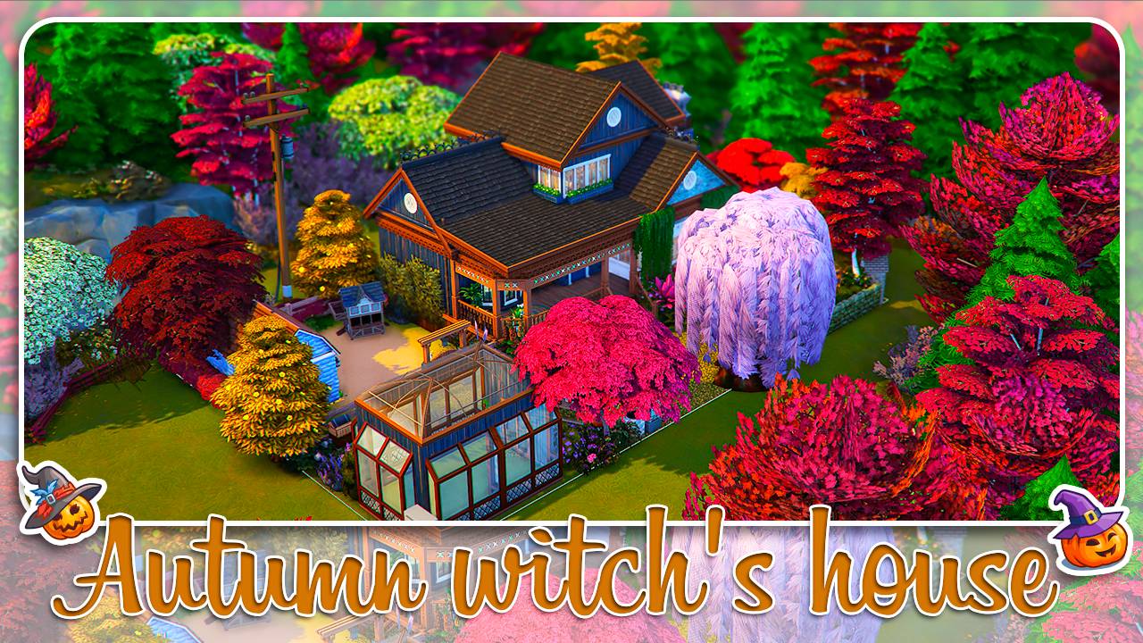 The Sims 4│Строительство││SpeedBuild│Дом Ведьмы │NO CC │
