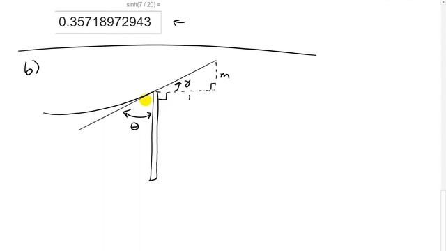 Hyperbolic Functions: Catenary: Example 3: Telephone Lines