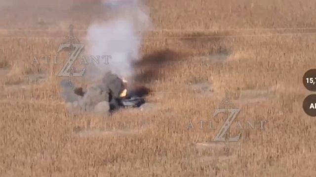 Уничтожение немецкого «Leopard 2» нацистов в Курской области