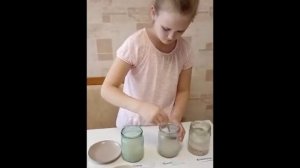 Опыт "Влияние температуры воды на дрожжи"