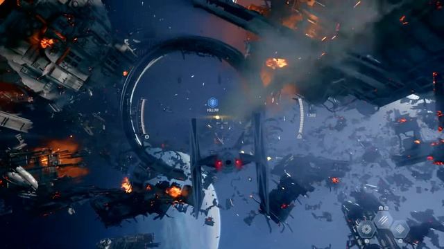 STAR WARS Battlefront 2 Space battle Gameplay смотреть онлайн