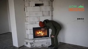 Обзор новой каминной топки "Огонёк" ТКДп 800 - топка каминная двустворчатая подовая на 800 мм