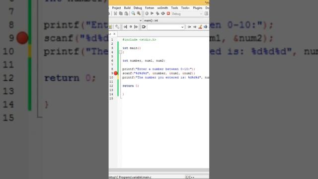 Scanf() function in C language to get inputs from User