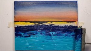 МОРЕ НА ЗАКАТЕ  - Развивашки для детей и родителей! - Урок рисования акриловыми красками