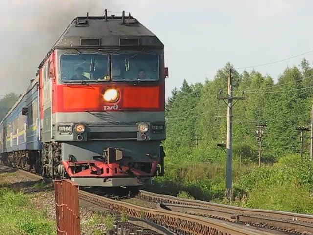 ТЭП70-0140 (РЖД/Окт, ТЧ-14) с поездом №53 СПб - Киев (УЗ)