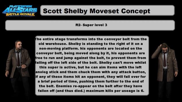 Playstation All-Stars- Scott Shelby Moveset Concept смотреть онлайн