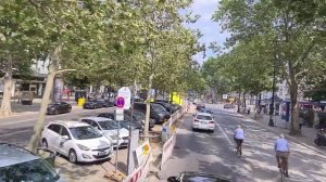 Поездка на автобусе через западный Берлин. Германия. Bus ride through West Berlin. Germany. 2023