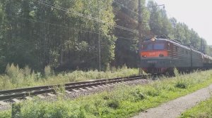 электровоз ВЛ10У-172 с наливным поездом на перегоне Заневский пост 1 - Ржевка