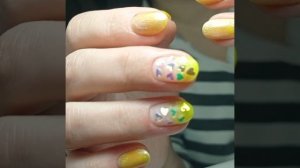 Дизайн ногтей "золото осени"