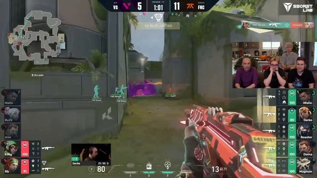 FNATIC Derke's God Flank to beat Vision Strikers смотреть онлайн