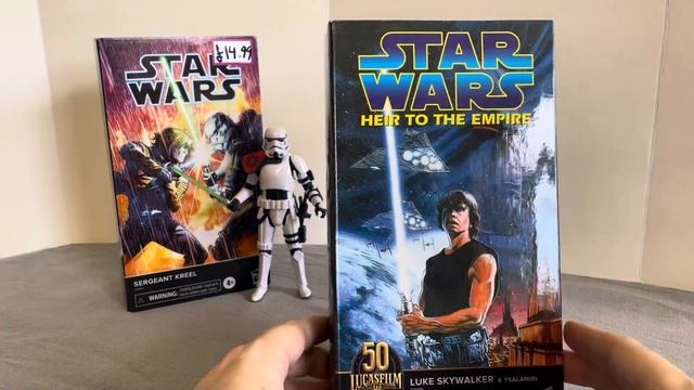 Star Wars Day Black Series Luke Skywalker Heir To The Empire & Sergeant Kreel Stormtrooper Figures