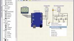 SimulIDE_0.0.2 Simulator: Arduino Simple Oscilloscope
