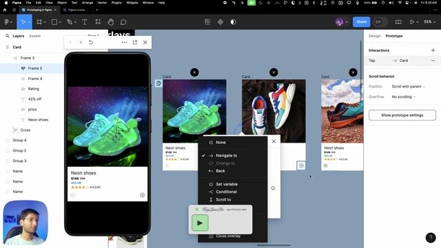 Ep 7/7 • Prototyping in Figma • A Beginner to advance level prototyping in Figma