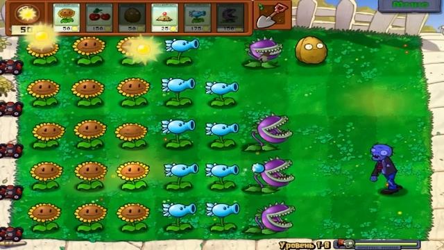 Прохождение Растение Против Зомби (Приключения) 1-10 уровней #2 смотреть онлайн