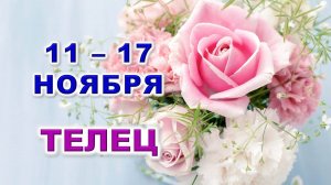 ♉ ТЕЛЕЦ. 🌸 С 11 по 17 НОЯБРЯ 2024 г. 🩷 Таро-прогноз 💎