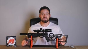 PCP пистолет Krugergun Корсар 5.5 мм (180 мм, редуктор, d42) видео обзор