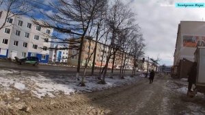 Прогулки по Магадану. Ул. Гагарина. 10-й день зимнего отпуска с Анжелиной. Разговоры по пути