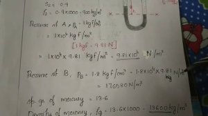 CE361 FM- module 1- differential manometer - numerical problem