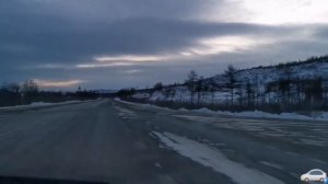 Дорога аэропорт-Магадан. Поселок Сокол. На авто с аэропорта. Декабрь 2019