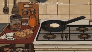 A fried egg for breakfast 🍳 MORNING JAZZ music