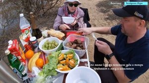 Открытие шашлычного сезона в Рязани. Отдых на первом карьере 12 апреля 2022. Весна в разгаре