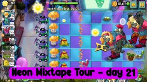 С потраченным золотом прошел 21 день Neon Mixtape Tour в PvZ2!