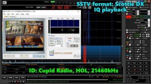 10.11.2024 09:02UTC, [13m], Cupid Radio, Нидерланды, 21460кГц, с декодированием SSTV передачи