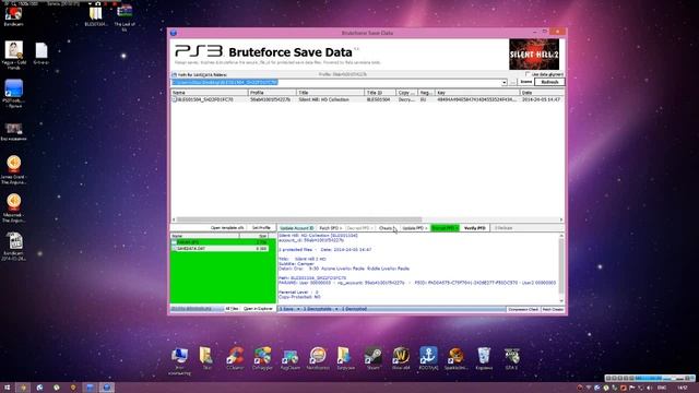 How to resign a PS3 Gamesave with Bruteforce Save Data rus