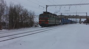 ВЛ80С-652 (БЧ, ТЧ-3 Барановичи) со стандартным контейнерным поездом (31 пл.)