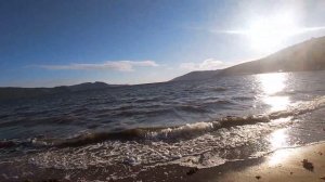 Шум моря и шелест волн на пляже в Нагаево. Охотское море на закате. Лепотища.