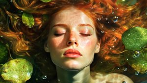 River and the girl - Девушка и река