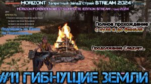 Horizon запретный запад RustikStalkerDron Stream Стрим 2024 полное прохождение #11 Гибнущие Земли