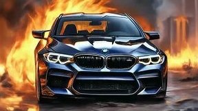 Кар паркинг спалил БМВ м4 в  огне  car parking