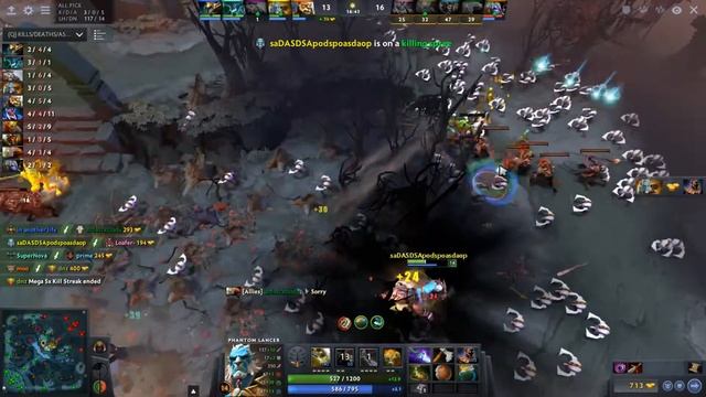 Dota 2 Phantom Lancer 7463 MMR 12/0/9 (Kills/Deaths/Assists) Ranked Full Gameplay смотреть онлайн