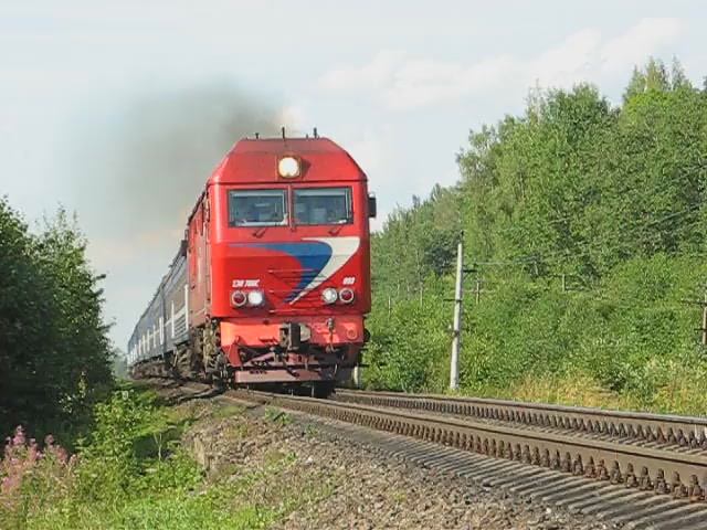 ТЭП70БС-093 (РЖД/Окт, ТЧ-14) с поездом №49 СПб - Брест (БЧ)