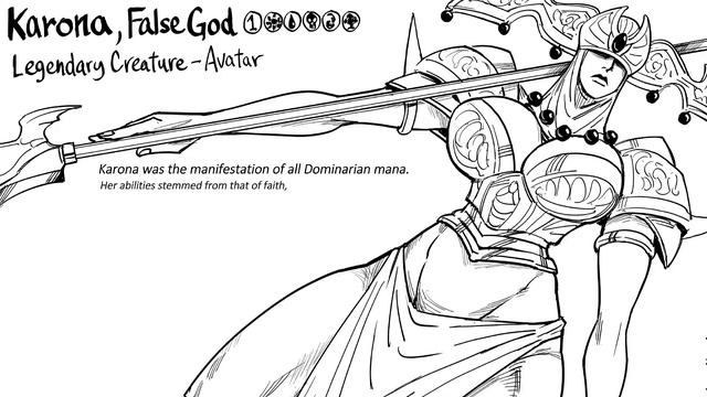 Magic the Gathering: Karona, False God Of C**mers| comic dub смотреть онлайн