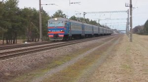 ЭР9Е-639 (БЧ, ТЧ-3 Барановичи) рейсом №6303 Барановичи - Брест